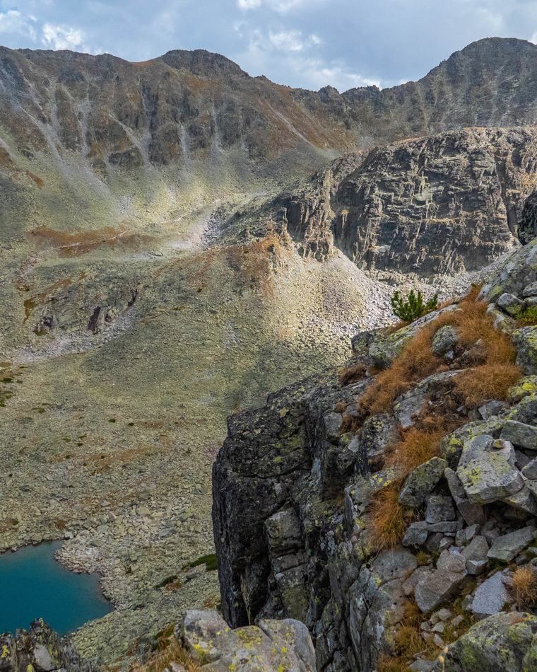 Rila mountain cirque and glacial lake