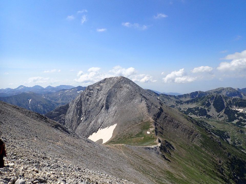 Die Marmorgipfel von Vihren und Kutelo